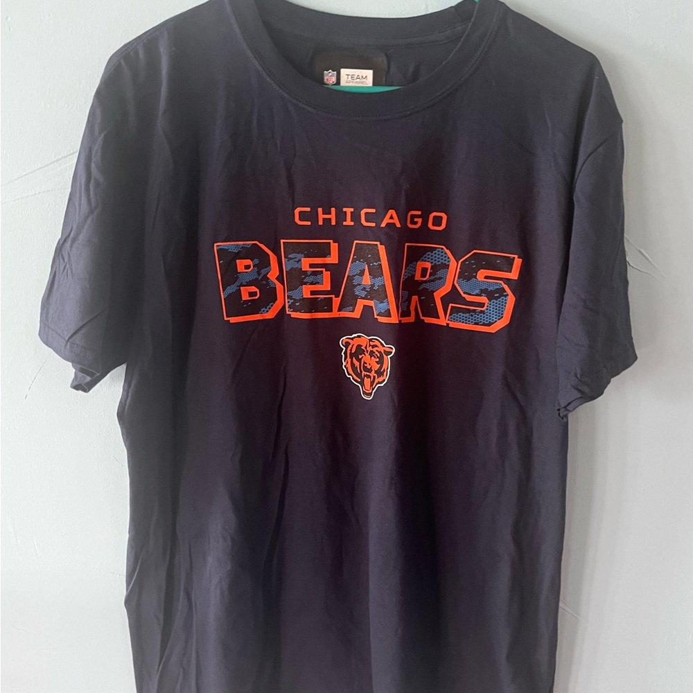 NFL Team Apparel Men's Navy Blue Chicago Bears Short Sleeve TeeSize L NWOT NFL